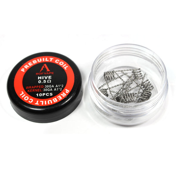 10PCS-PACK Rofvape Hive Wire Prebuilt Coils 0.5 Ohm (30GA+30GA)*2