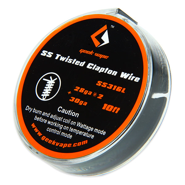 1PCS-PACK Geekvape SS Twisted Clapton TC Wire (28ga*2+30ga) 10FT