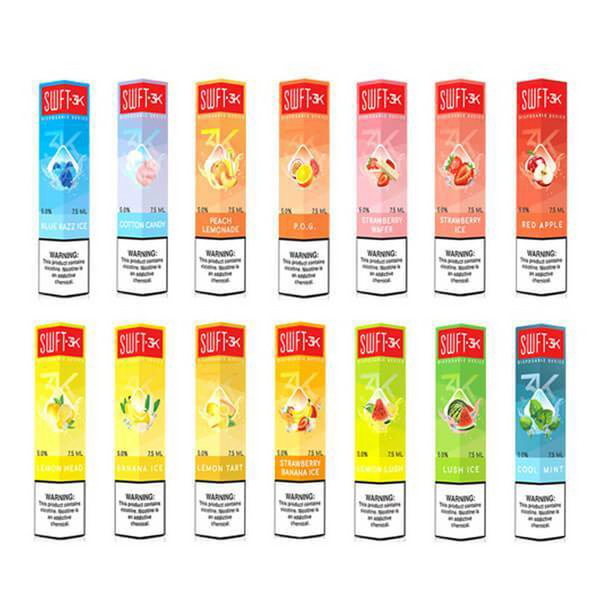 Swft 3K Disposable Vape Kit 3000 Puffs 1200mAh Swft 3K Disposable Vape Kit 3000 Puffs 1200mAh