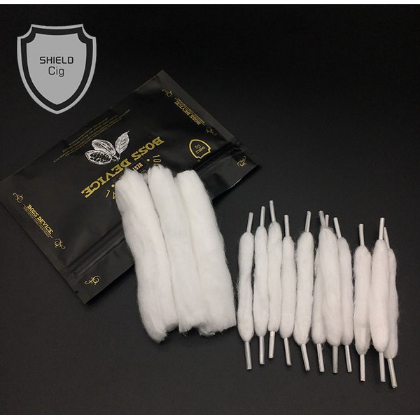 ShieldCig Boss Device Preloaded Cotton (15PCS-PACK) ShieldCig Boss Device Preloaded Cotton (15PCS-PACK)